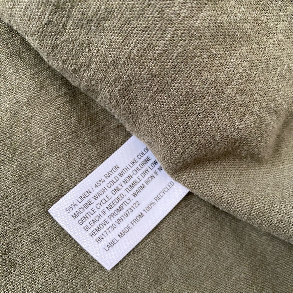 Universal Thread Olive Green Button-Front Relaxed… - image 3